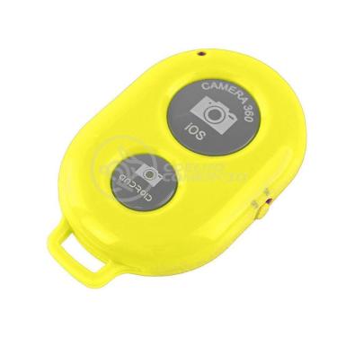 Imagem de Controle Remoto Disparador De Fotos Bluetooth Selfie Amarelo
