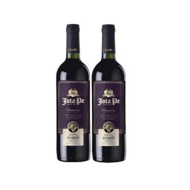 Imagem de Kit 2 Un Vinho de Mesa Jota Pe Bordô Seco 750 ml