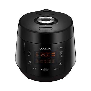 Imagem de CUCKOO CRP-PK1001S | Panela de arroz de pressão de 10 xícaras/2,5 litros (não cozida) | 12 opções de menu: quinoa, arroz escaldado, GABA/arroz integral, multi-grãos e mais, feito na Coreia | Preto, 19