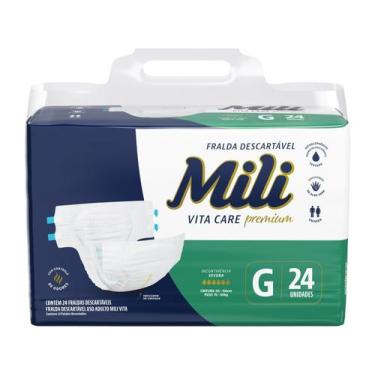 Imagem de Fralda Geriátrica Mili Vita Care Premium Tamanho G 24 Unidades Descart