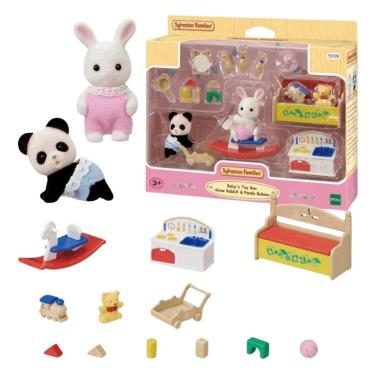 Imagem de Caixa De Brinquedos Bebe Coelho Neve & Bebe Panda - Epoch Magia