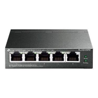 Imagem de Switch Gigabit Easy Smart 10/100/1000 C/ 5 Portas (sendo 4 Poe) Tl-sg1