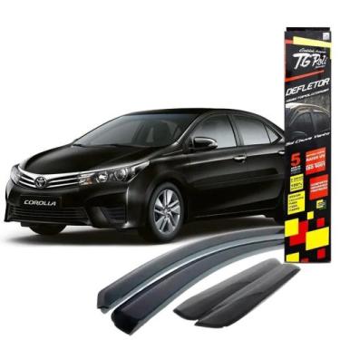 Imagem de Calha de Chuva Defletor Inteiriça Slim Toyota Corolla Sedan 4p 2015 Tg