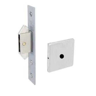 Imagem de Fechadura Banheiro 623 Porta de Correr Asa de Avião 45mm Ros529 Cromo 
