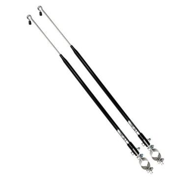 Imagem de Kit 2 Antena Moto Anti Cerol Corta Linha Pipa Fio Guidão Retrátil Segu