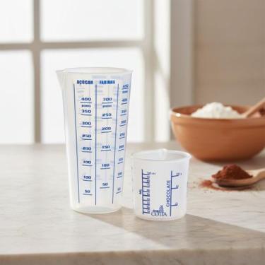 Imagem de Copo Medidor Kit 2 Unidades Grande 570ml Pequeno 100ml - Injetemp