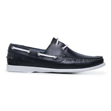 Imagem de Sapato Mocassim Dockside Masculino Estilo  606 - Schiareli, Azul petró