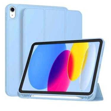 Imagem de Capa case TPU para iPad 11 A16 2025 - com slot pencil Cor da capa:Azul