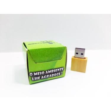 Imagem de Pen drive Ecológico Fit Metal 8 GB e 16 GB - Linha rECOdrive - Coleção