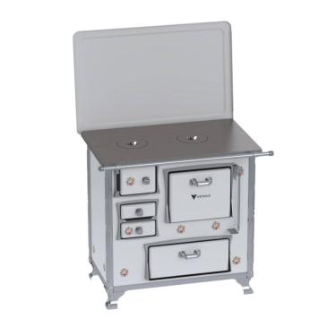 Imagem de Fogao a Lenha GII N 1 Gab Branco Buque com Tampa