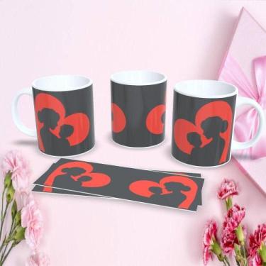 Imagem de Caneca Porcelana 325ML Estampa 3 Personalizada Dia das Mães Presente C