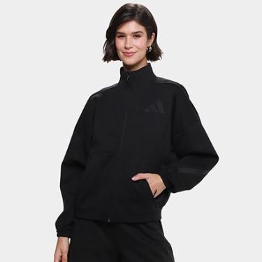 Imagem de Jaqueta Moletom Adidas Gola Alta Casual Feminina-Feminino