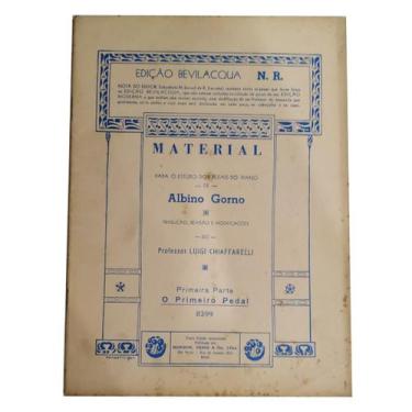 Imagem de Livro material para o estudo dos pedais do piano de albino gorno rev. 