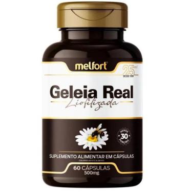 Imagem de Geleia real liofilizada 60 caps 500mg melfort