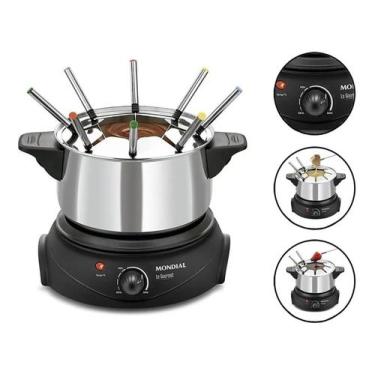 Imagem de Panela Fondue Elétrico 1200w Mondial Legourmet-ii 8 Garfos, 110V