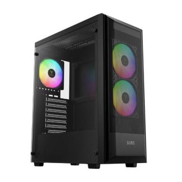 Imagem de Gabinete Gamer Gamdias Aura GC6 Elite 3 Fans ARGB S/Fonte MidTower Pre