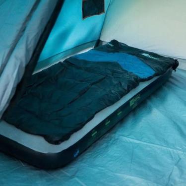 Imagem de Saco de Dormir Viper Preto com Azul Com Capus e Bolsa para Transporte 