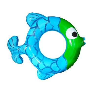 Imagem de BOIA DE CINTURA PEIXE CORES unidade - QFESTA, Azul