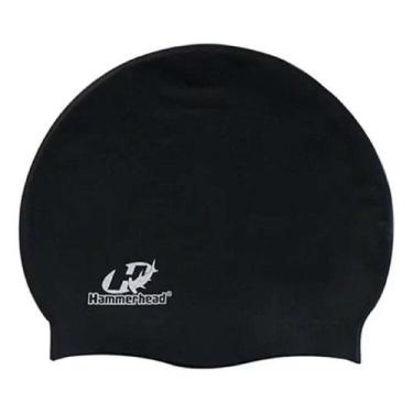 Imagem de Touca Natação Hammerhead Silicone Lisa XL - Preto