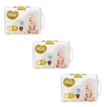 Imagem de Kit C3 Fralda Giga Love & Care Premium G C72 - Mili