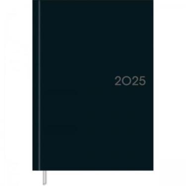 Imagem de Agenda 2026 Executiva Costurada Milano M5 Preta 13,4x19,2cm PRETO LISO