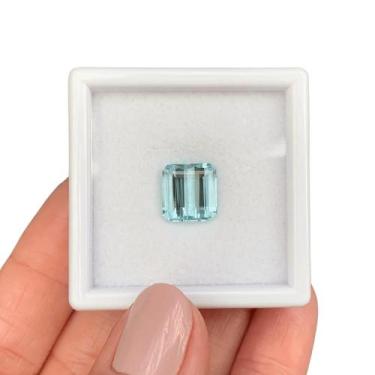 Imagem de Água Marinha EmeraldCut Baguete 4,86ct - SP GEMAS