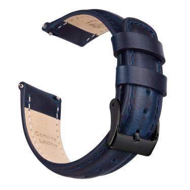 Imagem de Pulseira de relógio Ritche Quick Release Leather 22 mm azul escuro/pre
