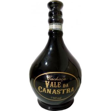 Imagem de Cachaça vale da canastra porcelana redonda black ouro 750ml