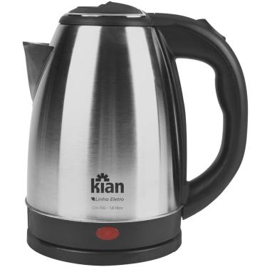 Imagem de Chaleira Elétrica Kian 26022 1,8L Aço Inox Design Moderno Desligamento Automático 220V