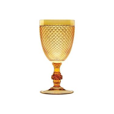 Imagem de Taça para Água Acrílico Bico de Jaca 395ml - 6un - Bon Gourmet, Ambar