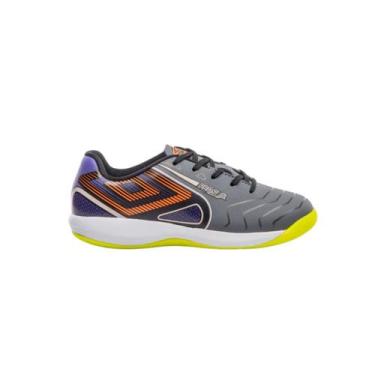 Imagem de Chuteira Infantil Menino Umbro 1336450 Futsal Pro 5 Jr, Roxo, Cinza, L