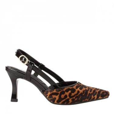 Imagem de Sapato Slingback Dakota Feminino D0111, Onça, 38