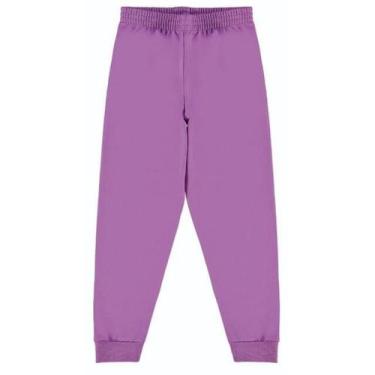 Imagem de Calça Moletom Infantil Unissex Malwee 4 ao 10 Ref. 108790, Lilás, 4