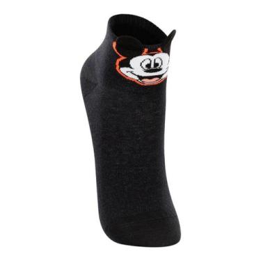 Imagem de Meia Infantil Unissex Lupo 02394-006 Mickey, Preto, 30-36