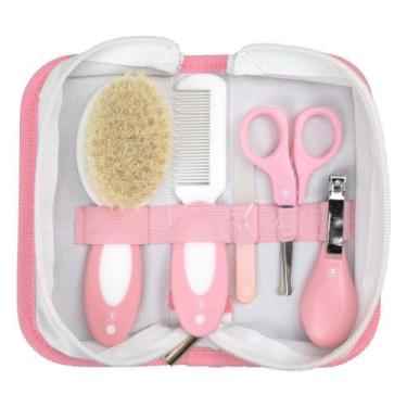 Imagem de Kit de higiene pimpolho estojo com cercas naturais rosa