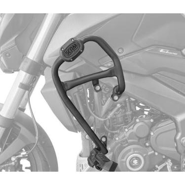 Imagem de Scam protetor de motor e carenagem com pedaleiras bajaj dominar250 202