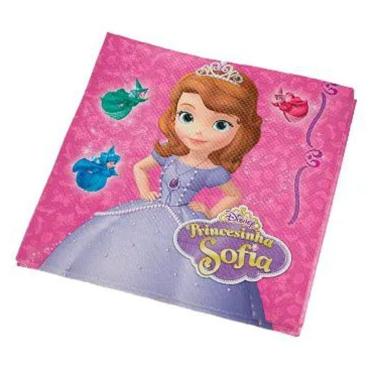 Imagem de Guardanapo de Papel Princesa Sofia Folha Dupla 25CM X 25CM 16 Unidades Regina Festas