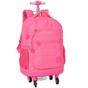 Imagem de Mochila Juvenil Barbie 4 Rodinhas E Alças Crinkle Notebook - luxcel, r