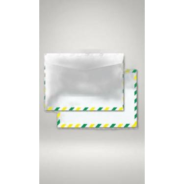 Imagem de Envelope Aéreo 114x162mm Verde/Amarelo 100 Unidades - Congratulations 