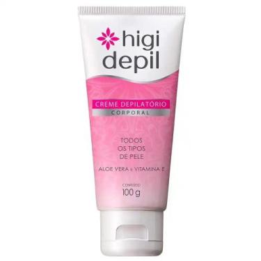 Imagem de Creme Depilatório Corporal HIGI DEPIL 100g com Aloe Vera e Vitamina E 