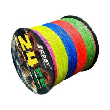 Imagem de Linha De Pesca Trançada Multicolorida JOF 24 Fios PE 500M Super Forte 