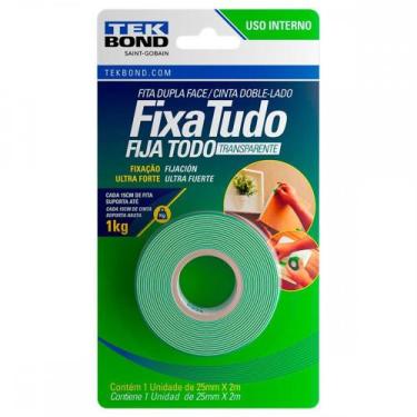 Imagem de Fita Dupla Face Tekbond Acrilica Fixa Tudo Interna 25Mm X 2M - 1Kg