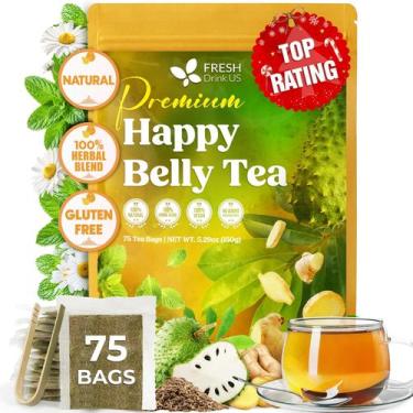 Imagem de Chá de Ervas FRESHDRINKUS Happy Belly 75 Sachês Sem Cafeína