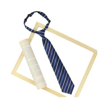 Imagem de Gravata Xadrez JK Feminina 33*6cm Estilo Japonês Para Uniforme Escolar