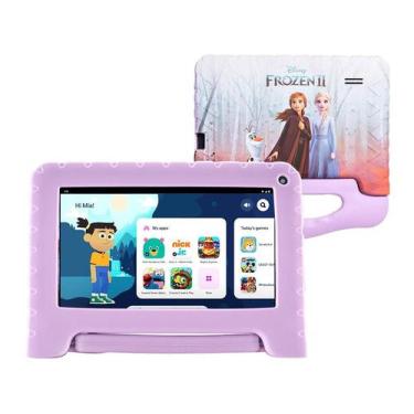 Imagem de Tablet Multi Frozen II com Controle Parental 7 pol 4GB RAM 64GB Androi