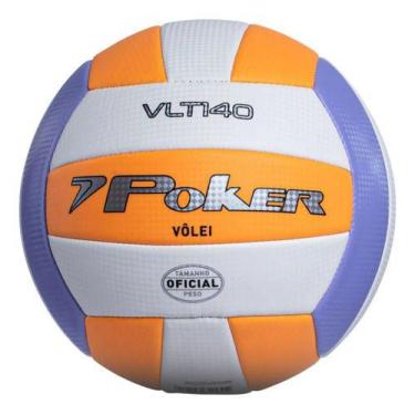 Imagem de Bola Volei Poker Oficial Training VLT140 -, Laranja, Roxo, Único