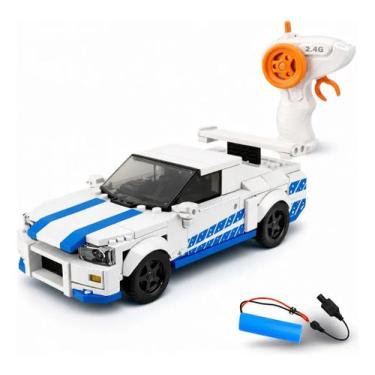 Imagem de Carro de Blocos para Montar Esportivo JDM com Controle Remoto - NoBran