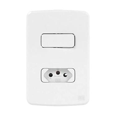 Imagem de Interruptor Simples + Tomada 20A 4X2 Comp Branco - Weg