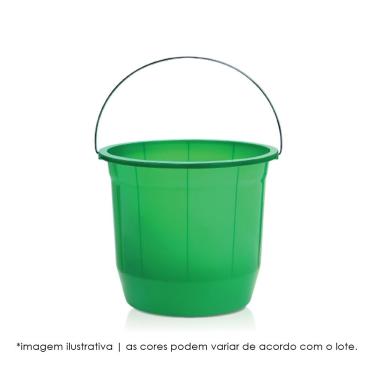 Imagem de Balde de Plástico com Alça de Ferro 8 Litros Arqplast