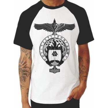 Imagem de Camiseta Barca Viking Com Águia Na Torre - Casa Mágica